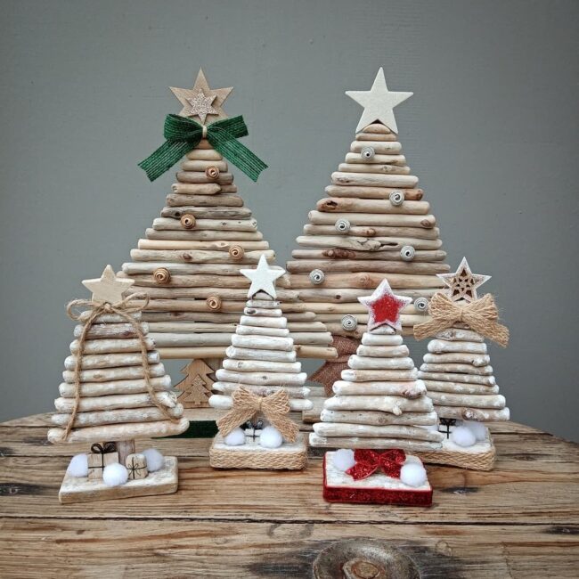 Coastal Driftwood Christmas Trees