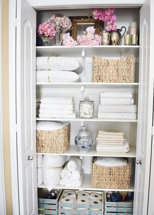 Refined Organization with Floral Accents