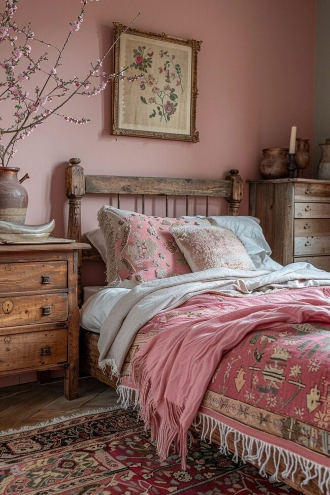 Rustic Allure in Dusty Pink