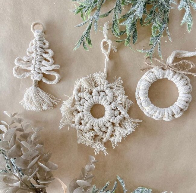 Rustic Macrame Accents for a Warm Holiday Look