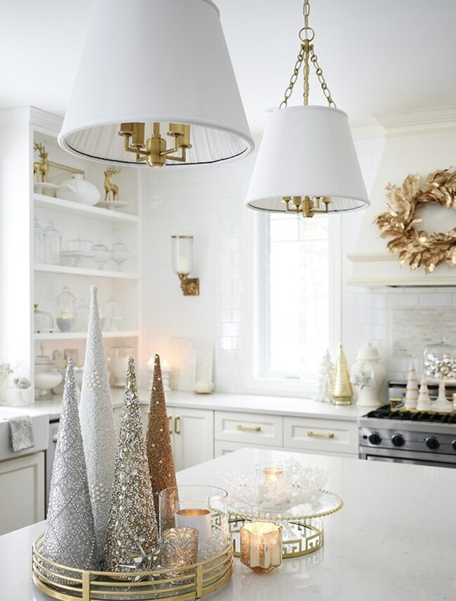 A Kitchen with a Touch of Holiday Glam