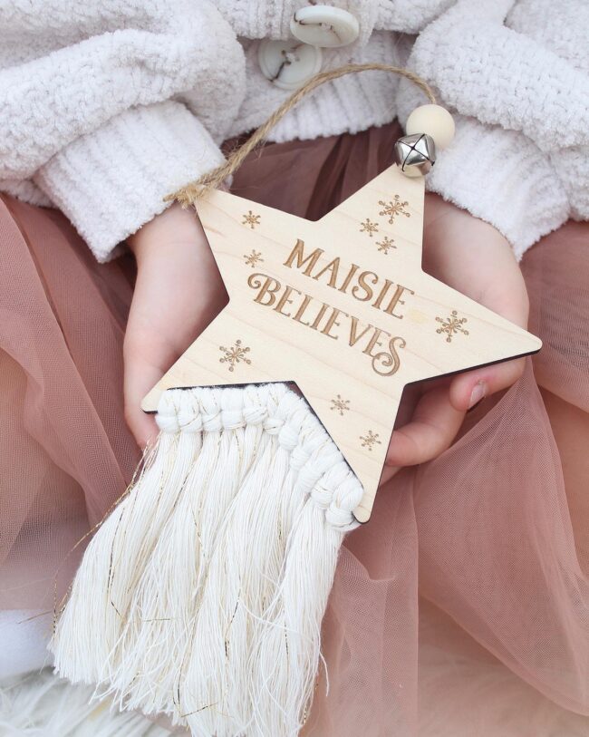 A Handmade Boho Star Ornament