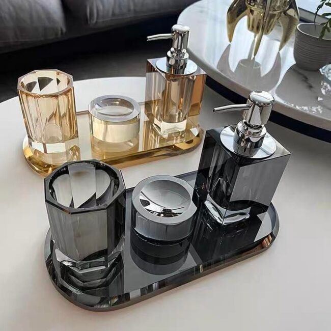 Luxurious Crystal Bathroom Set