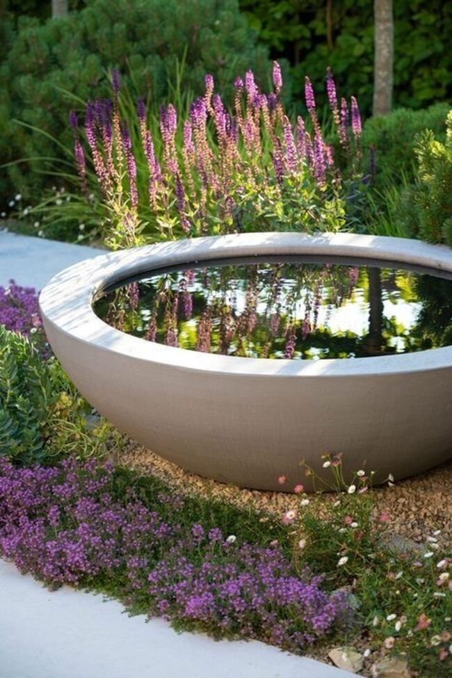 Reflective Bowl Water Feature