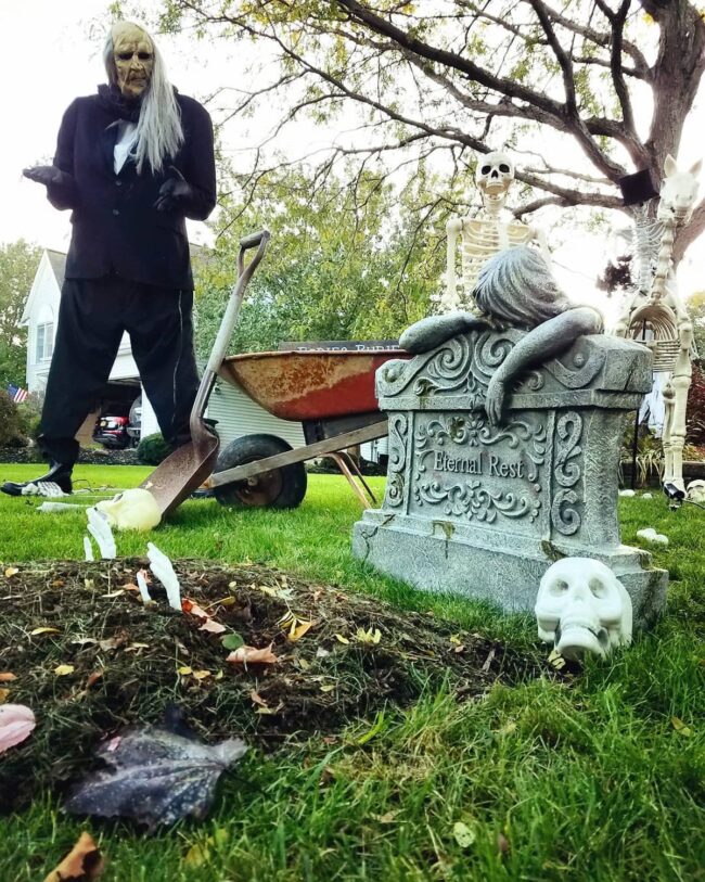 Graveyard Scene with the Old Caretaker