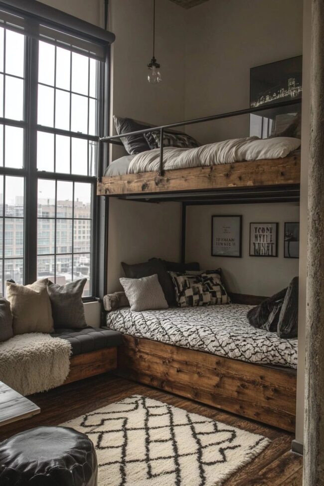 Stylish City Loft Bed Design