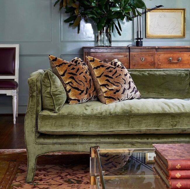 Luxurious Velvet and Animal Print Fusion