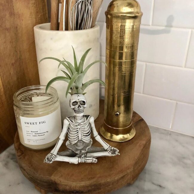 Meditative Skeleton Planter