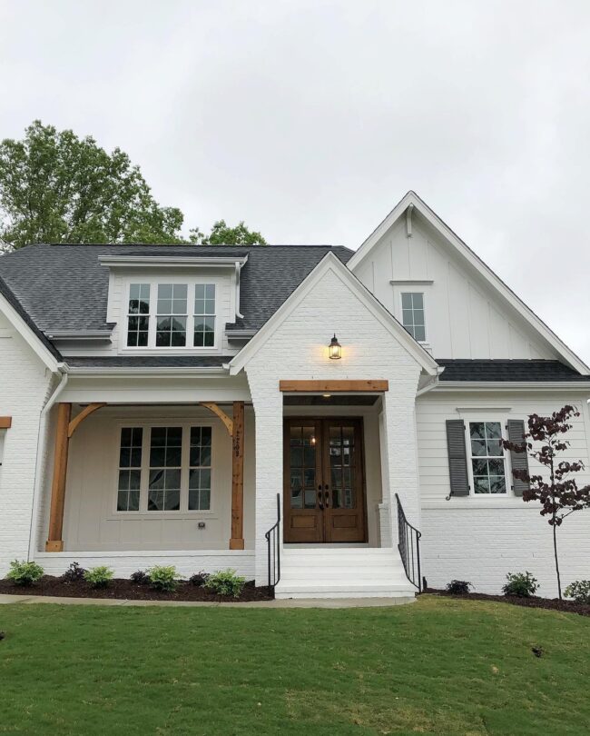 Modern Farmhouse with Warm, Wooden Features