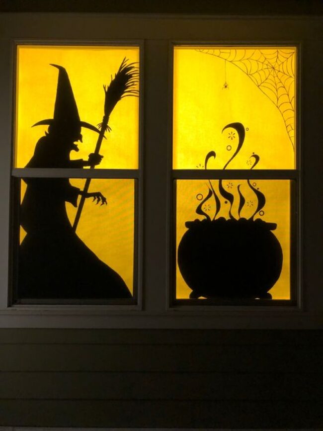 Witch at Work with a Cauldron Display