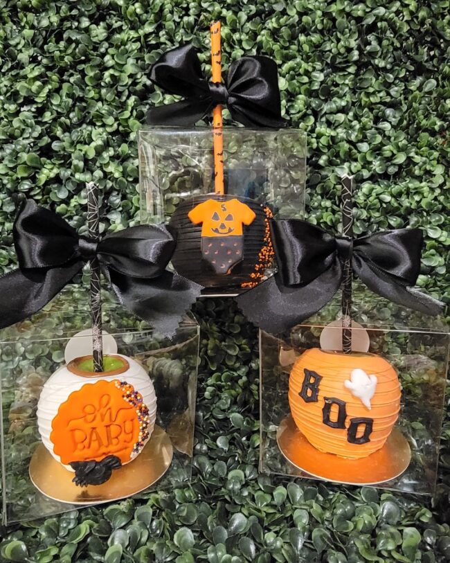 Spooky Candy Apple Display