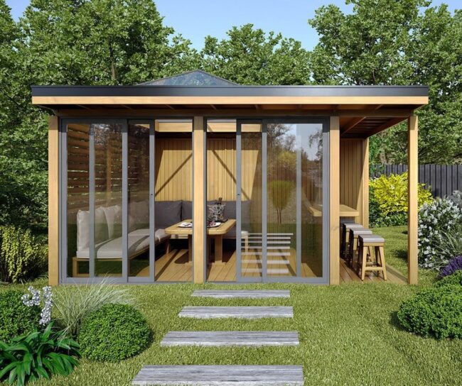 Modern Garden Pavilion Feature