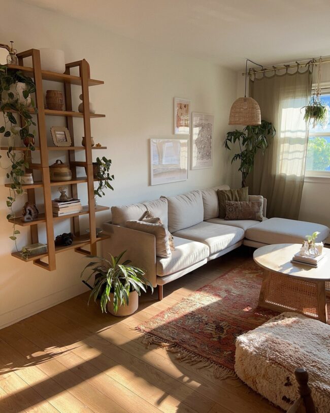 Charming Bohemian Living Room with Radiance