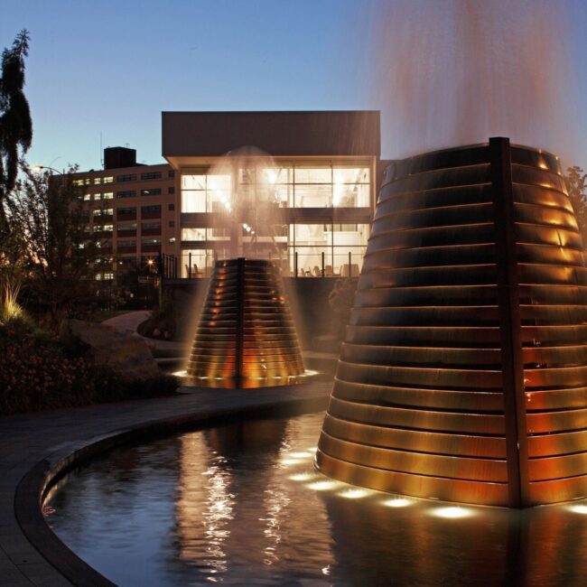 Metallic Modern Fountain