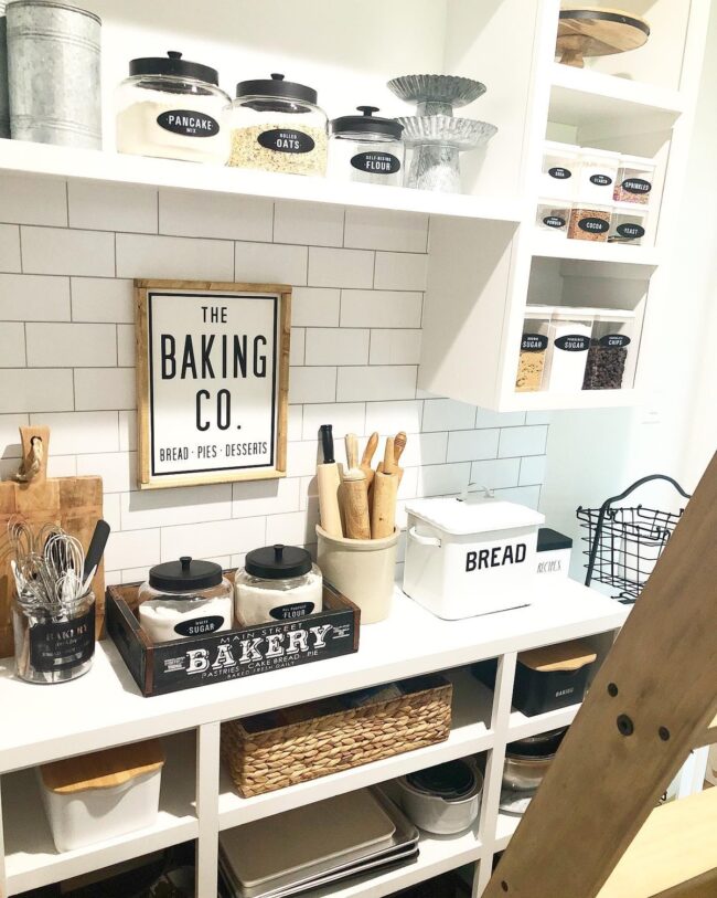 Open Shelving Delight for Bakers