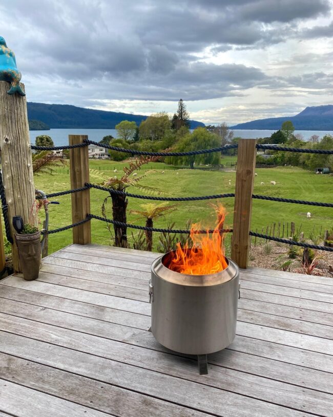 Portable Fire Pit with Stunning Views