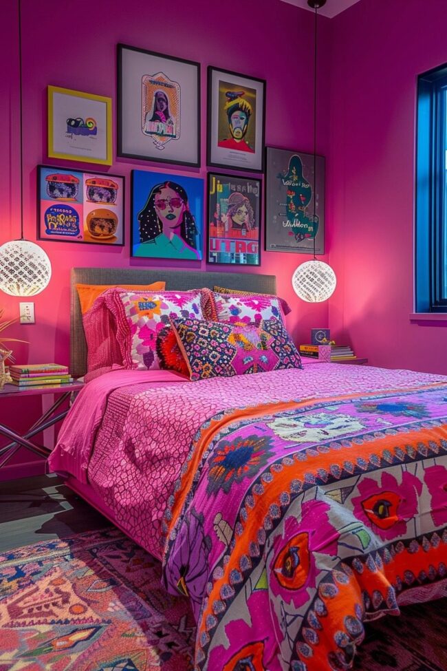 Fuchsia Fantasy Room for Teens