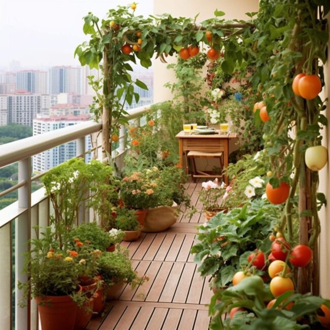 Edible Urban Garden from Balcony to Table