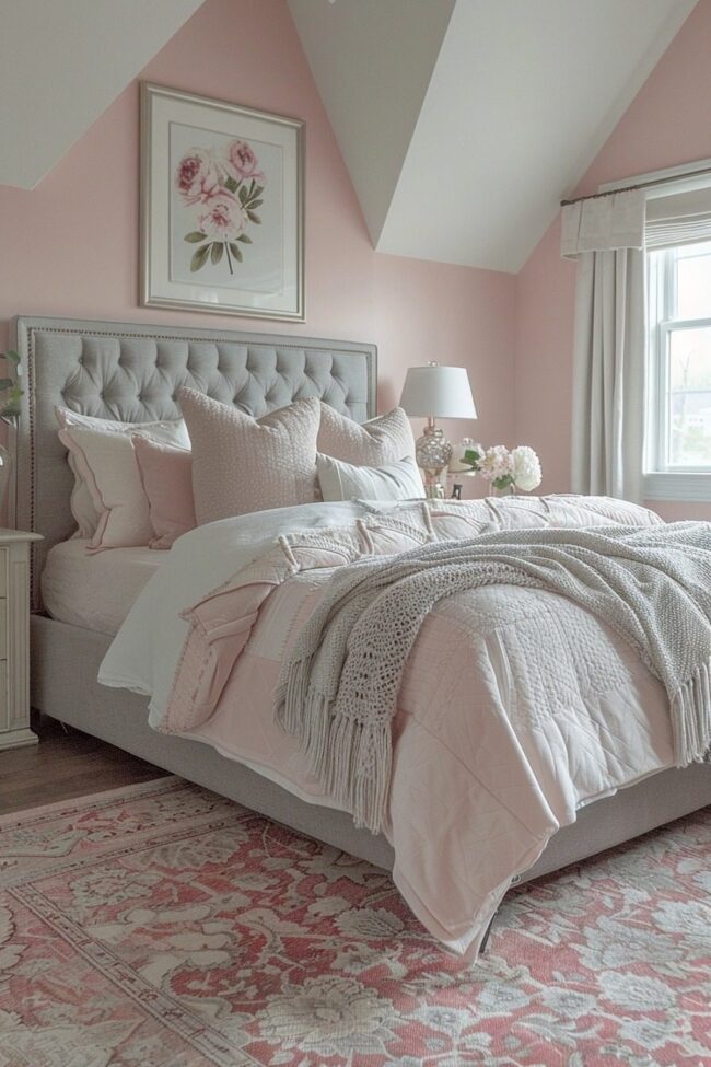 Soft Pink and Gray Refined Style