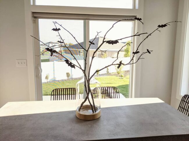 Branch and Bat Centerpiece Decoration