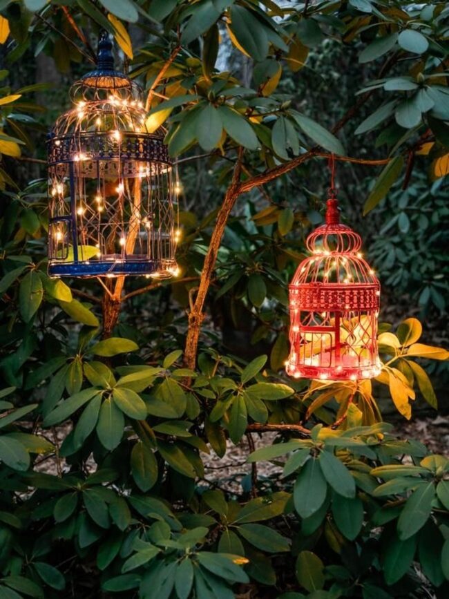 Birdcage Lights for a Night Glow