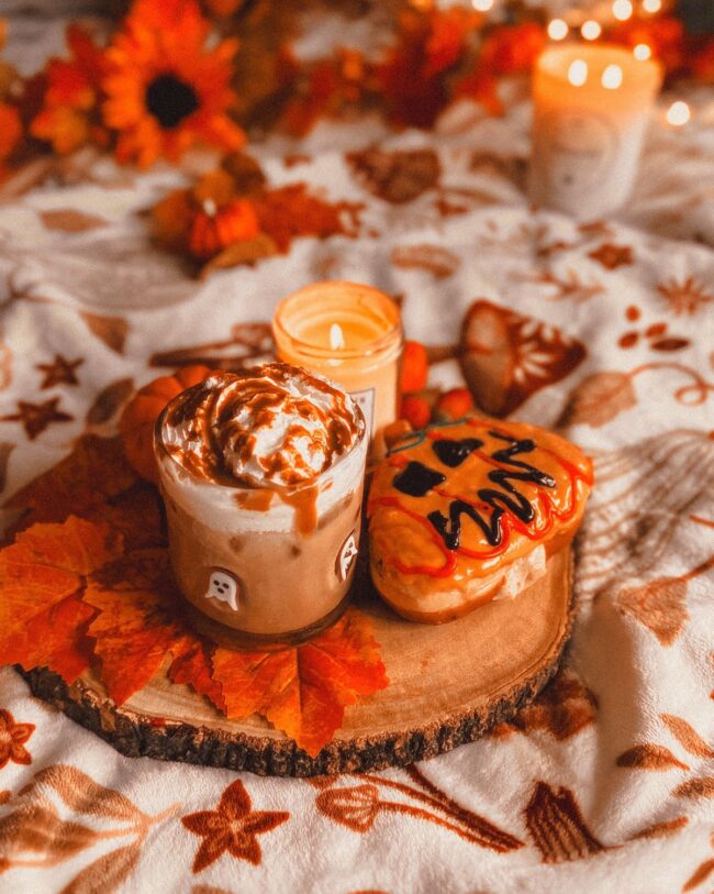 Autumnal Dessert and Beverage Display