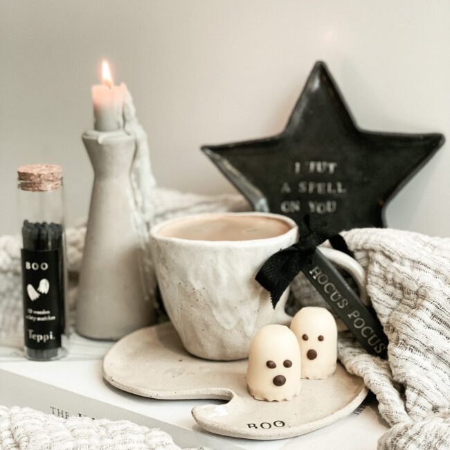 Whimsical Coffee Table Halloween Display