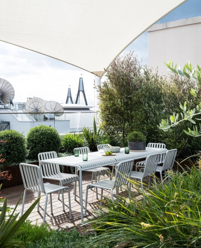 Shaded Garden Dining Area