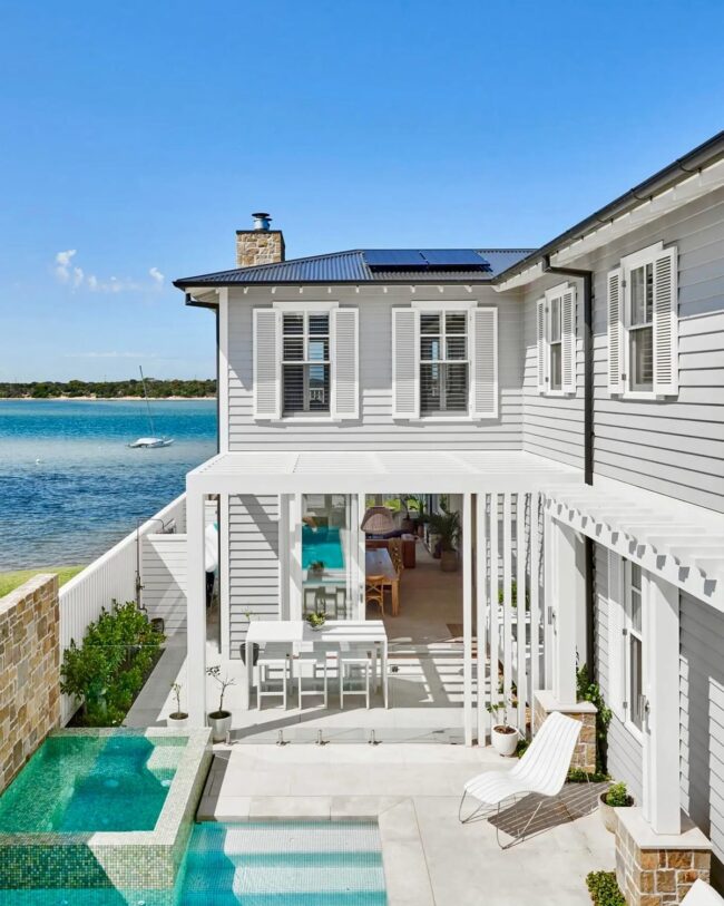 Poolside Coastal Living Space