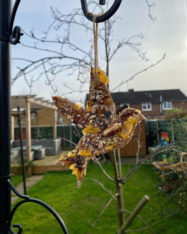 Leaf-Shaped Seed Feeder