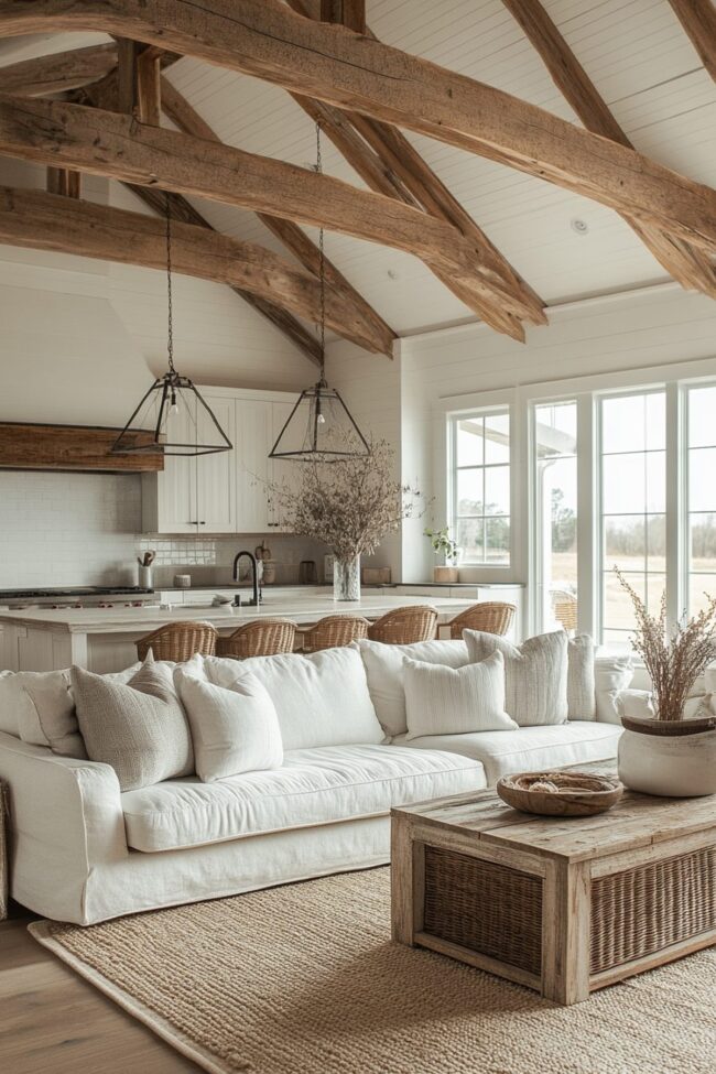 Spacious Farmhouse Design with Charm