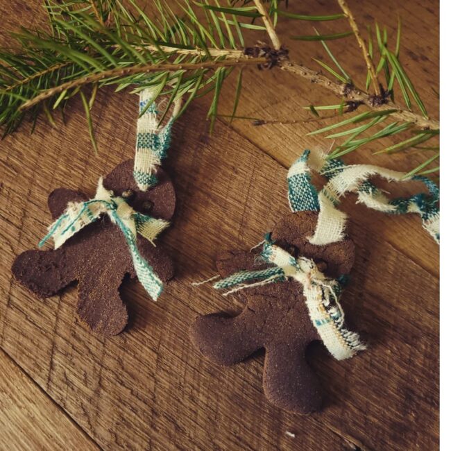 Handmade Cinnamon Gingerbread Ornaments