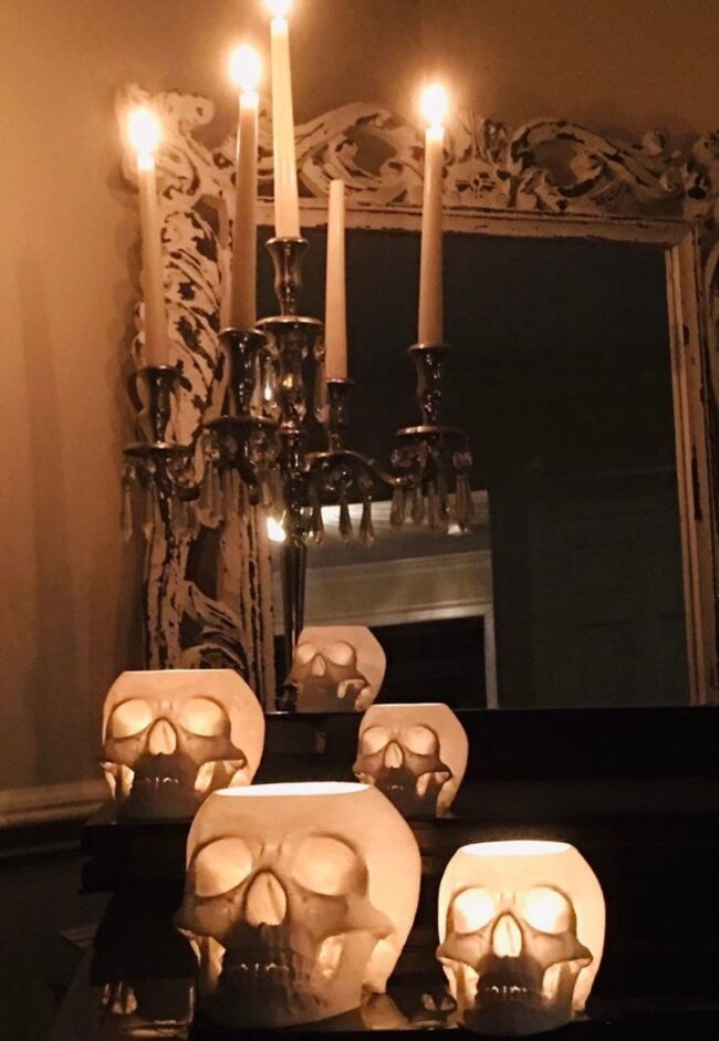 Skulls and Candelabras with Vintage Charm