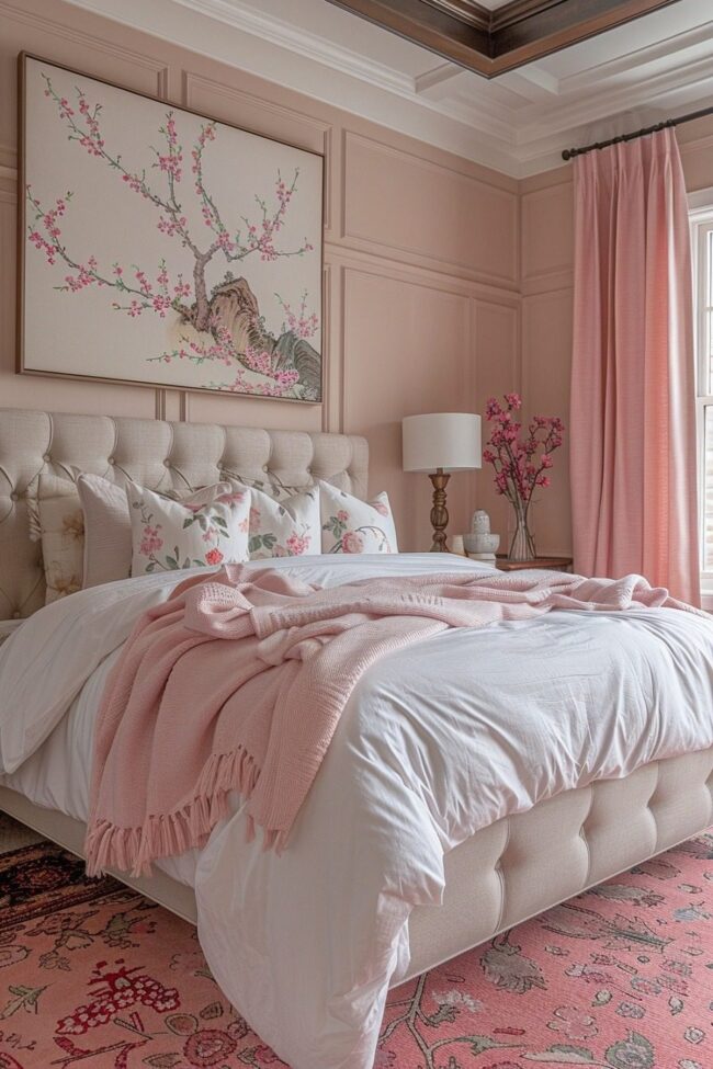 Cherry Blossom Themed Pink Retreat