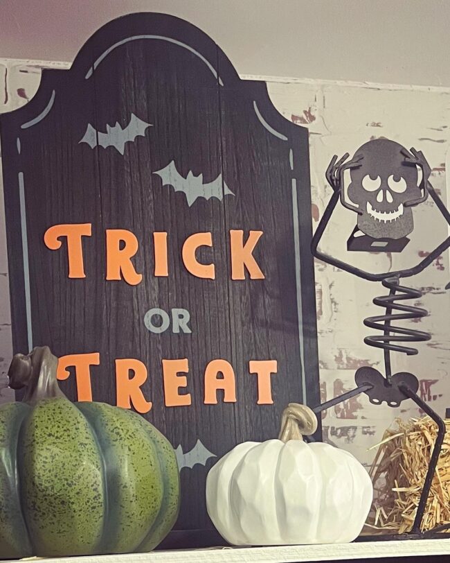 Playful Trick or Treat Signage