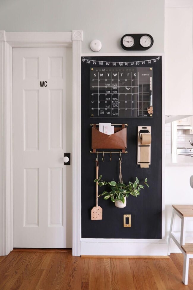 Chalkboard Wall Command Center