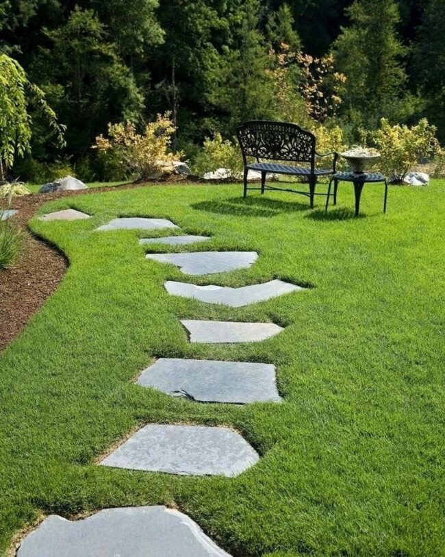 A Peaceful and Tranquil Garden Path