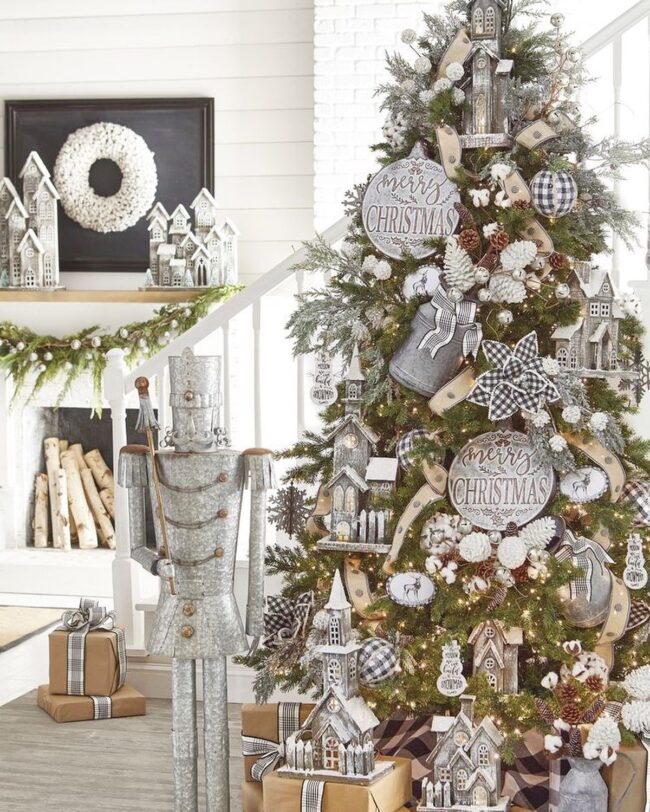 A Playful Christmas Tree Setup with Whimsy