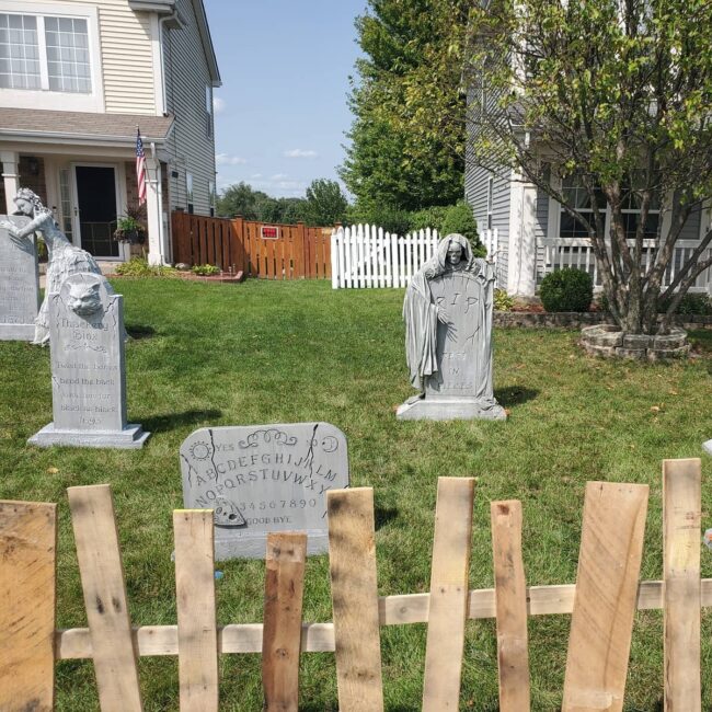 Haunted Graveyard with Weeping Angels