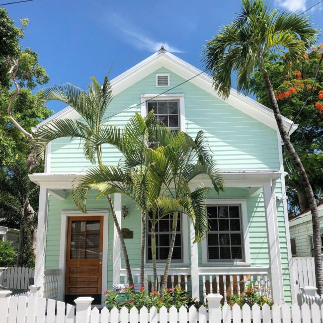 Mint Green Coastal Cottage Style