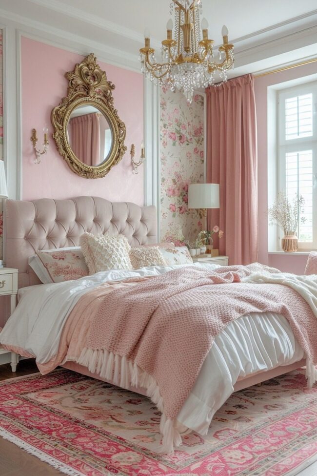 Chic Blush Pink and Gold Decor