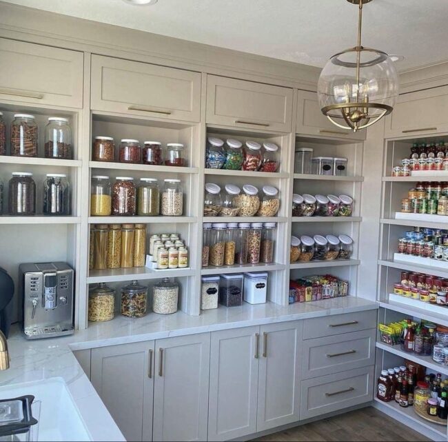 Spacious Pantry with Luxury Touches