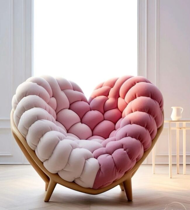 Love for Design in a Heart-Shaped Hue