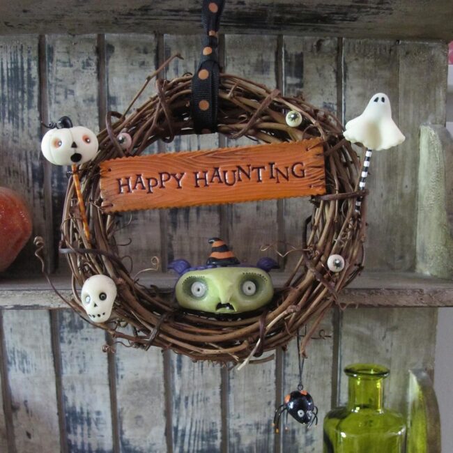 Happy Haunting Wreath Design