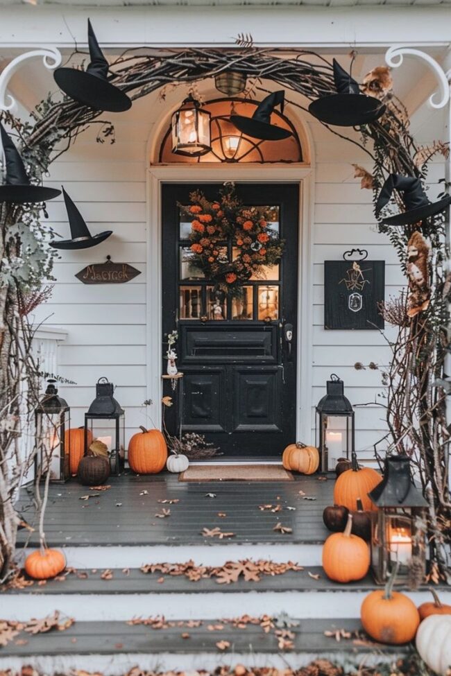 Bewitching Halloween Doorway Decor