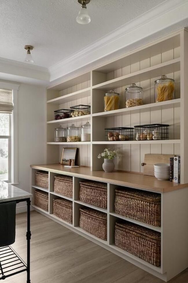 Subtle Elegance in Pantry Organization