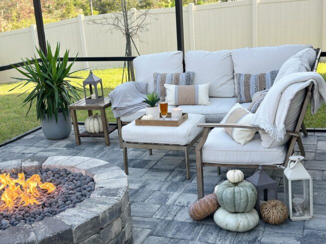 Inviting Fire Pit Retreat for Autumn