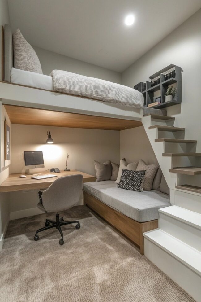 Study Sanctuary Loft Bed