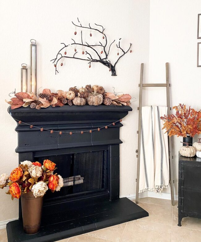 Bold Black and Orange Halloween Decor