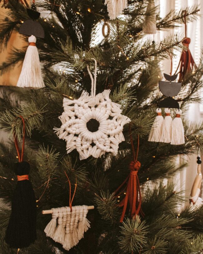 Simple & Chic Boho Holiday Ornaments